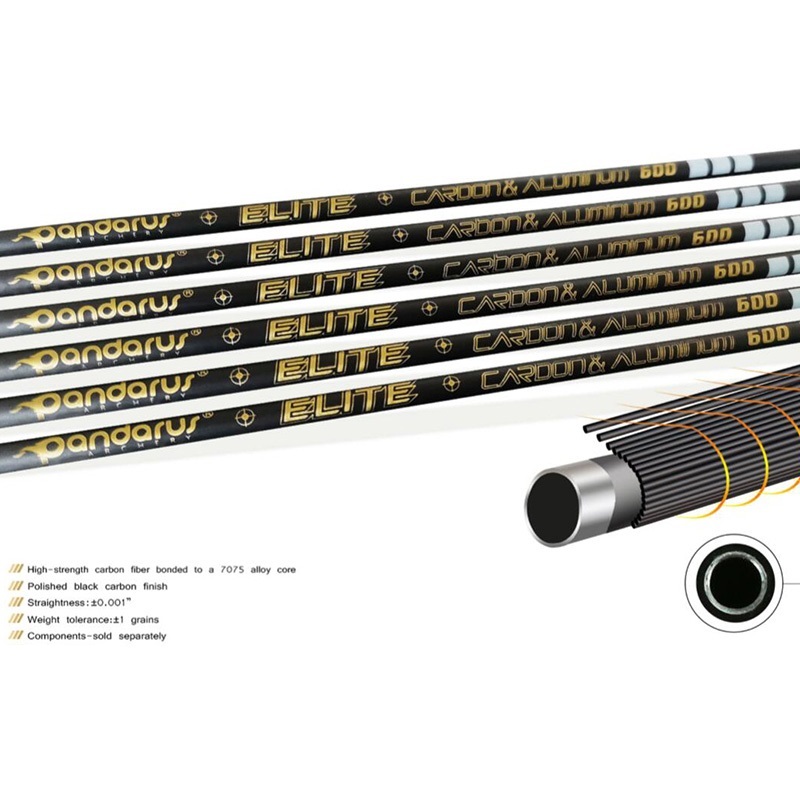 Трубка стрелы Pandarus X10 ELITE  Parallel Shaft 12 шт (карбон-алюминий)