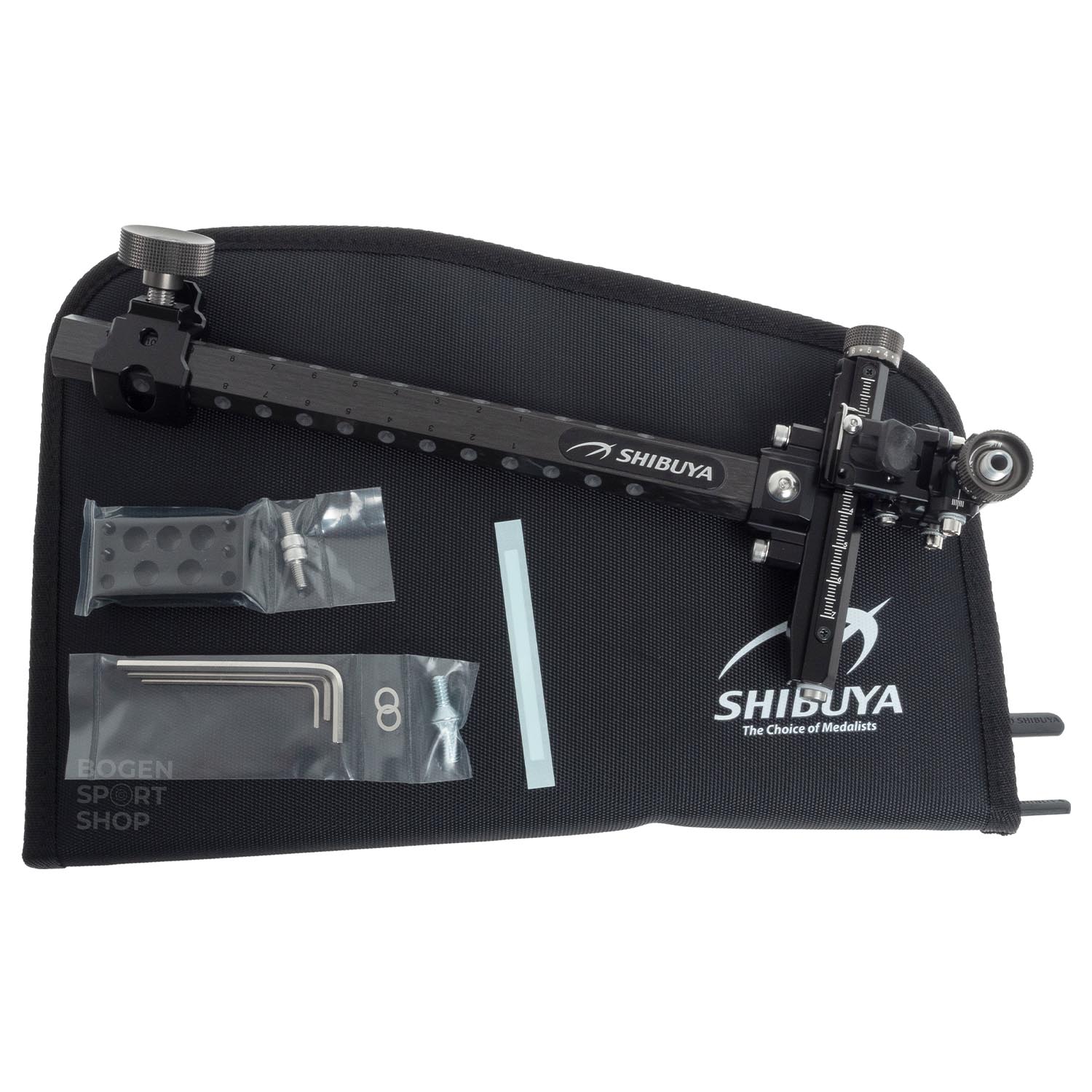 Спортивный прицел для блочного лука Shibuya Ultima CPX III 400-9 CARBON RH BLACK