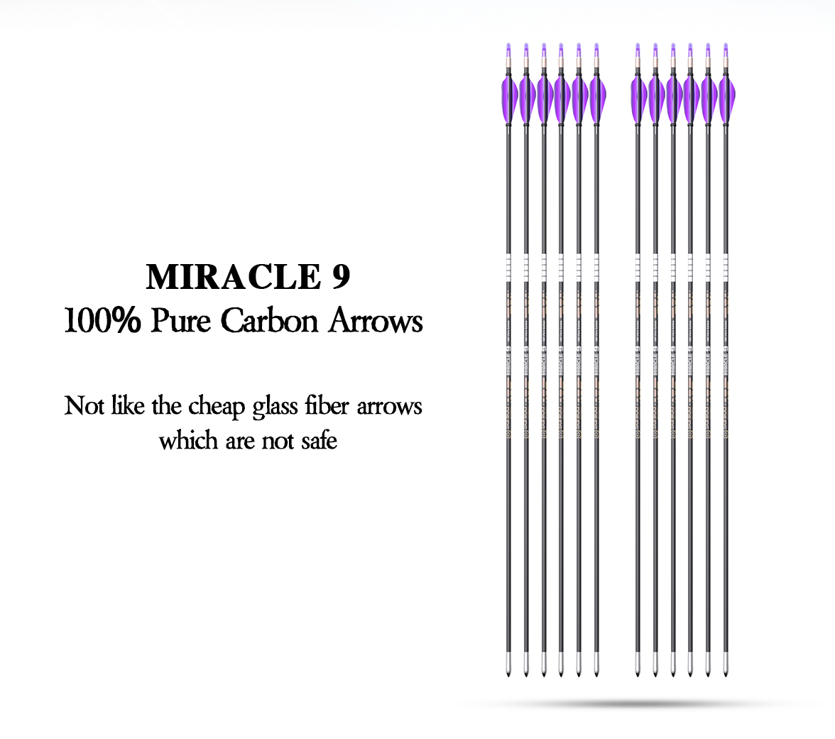 Стрела лучная спортивная Sanlida Miracle X9 ID 3.2 12 шт.