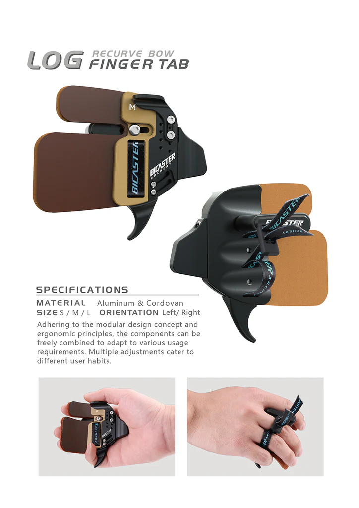 Напальчник для стрельбы из лука BICASTER LOG (Cordovan)