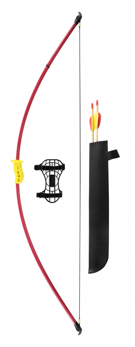 фото Лук детский классический красный 7кг, 130см Лук детский классический красный 7кг, 130см