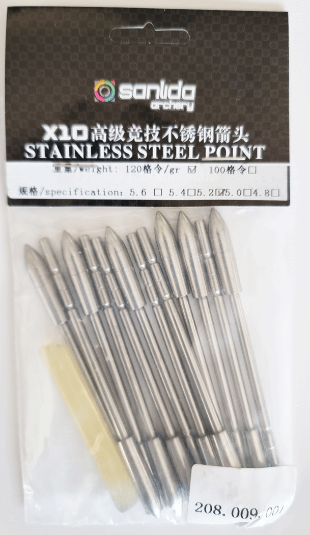 товар Наконечник для стрел Sanlida X10 ID3.2mm OD 5mm 100-120 грн 12 шт