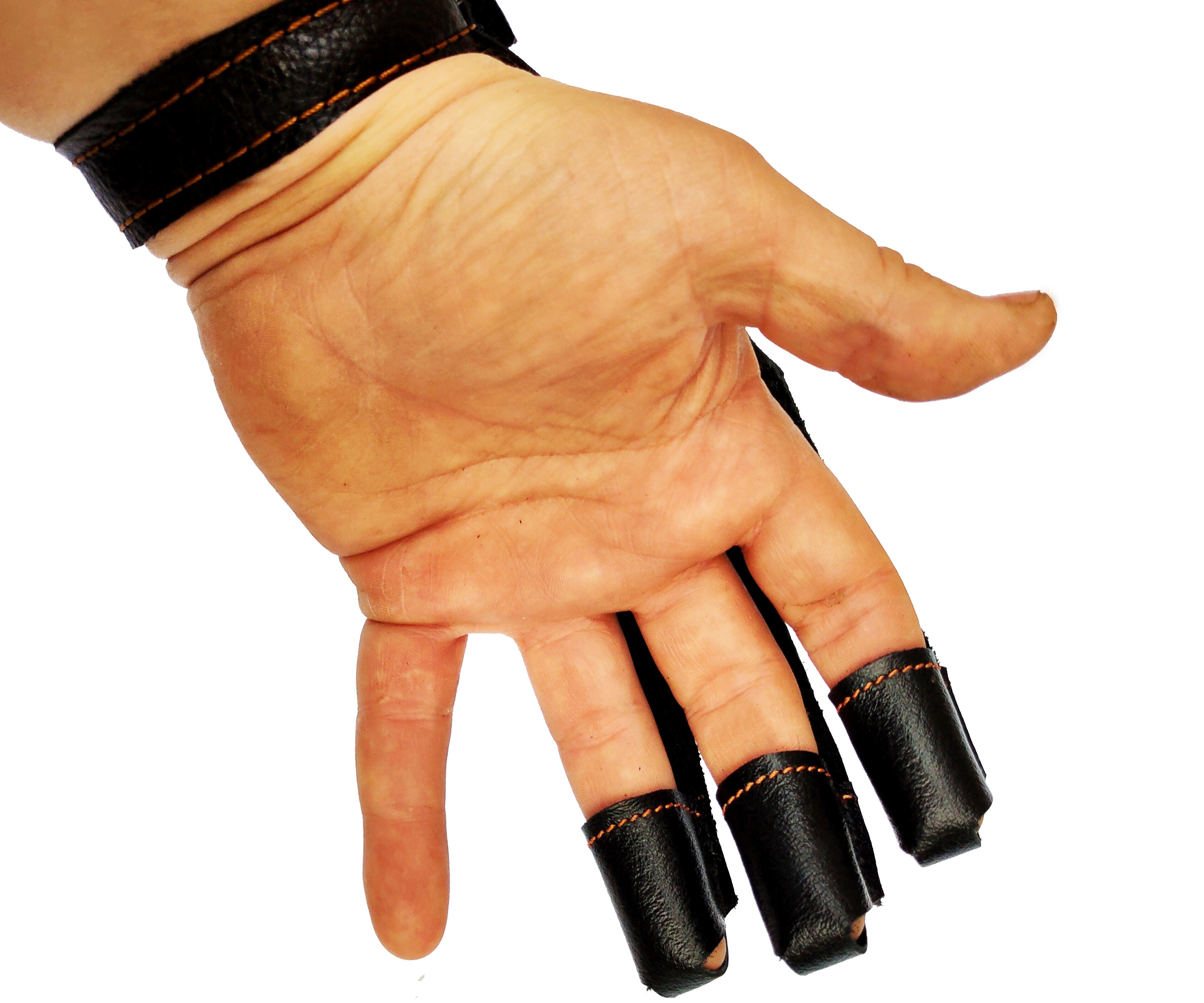 Перчатка для стрельбы из лука Нимфа черная